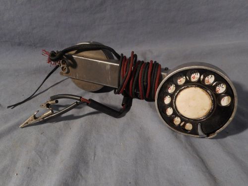 Vintage LINEMAN&#039;S PHONE TESTER ROTARY Butt set 40&#039;s 50&#039;s Metal Rare Steampunk?