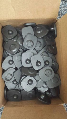 100 pcs EAS 8.2 MHz Anti Theft Security Hard Tags + pins Lot Color Black