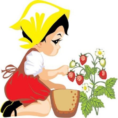 30 Custom Little Strawberry Gardener Personalized Address Labels