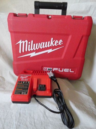 New! milwaukee charger m12-m18 &amp; used milwaukee hard case for 18v impact driver for sale