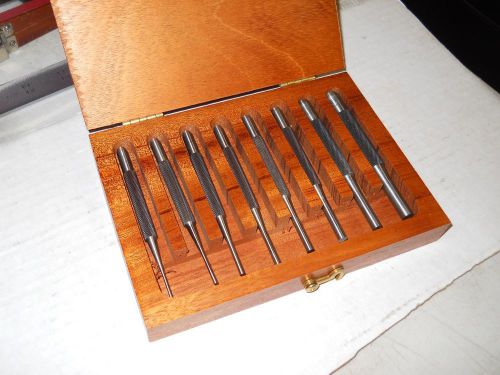 Starrett  #565 Drive Pin Punches w/special wooden box.  NEW