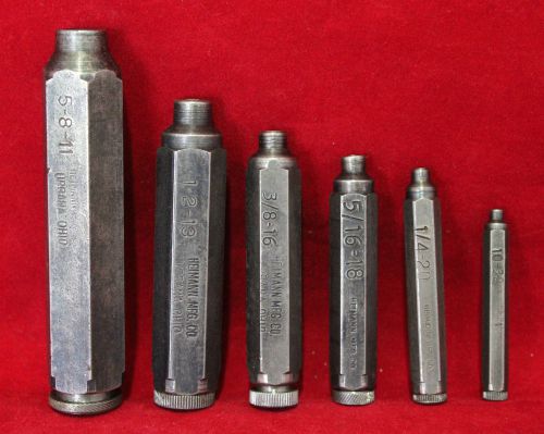 6 sets of machinist tools - heimann mfg. co. transfer screw thread sets for sale