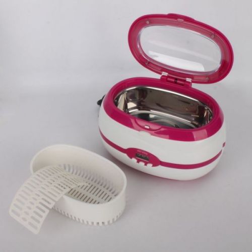 Digital ultrasonic cleaner small light purple extremely thoroughly cleaning new for sale