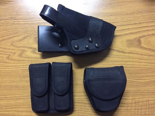 BIANCHI UNCLE MIKES POLICE HOLSTER HANDCUFF CUFF CASE W MAG MAGAZINE POUCH