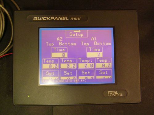 Total Control CQPM3D200B2P-A Quick Panel Mini 6&#034; Blue LCD Display