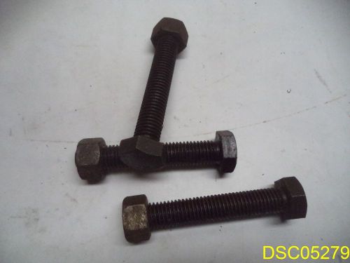 Qty = 146 hex cap screws bolts &amp; nuts metric coarse thread jh 8.8, 3&#034; x 1/2&#034; for sale