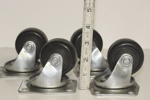 Nwt lot of 4 heavy duty 3 inch swivel caster polyurethane wheel for sale