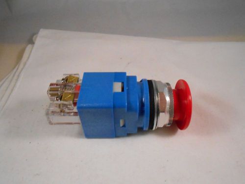 MR3-1B-AR71 PUSH PULL SWITCH 1 POLE,SINGLE THROW,NORMALLY CLOSED 600AC/DC NOS