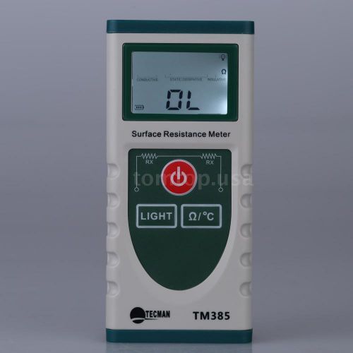 TM385 Surface Resistance Meter Electrostatic Tester Temp Measurement TA N8Y4