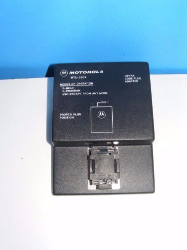 Motorola RTL-5809 Code Plug Adapter for R-1801 Suitcase Programmer