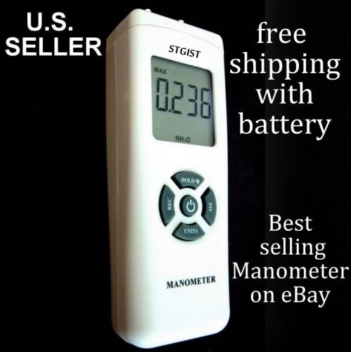 NEW-Digital-Manometer-Air-Pressure-Meter-Gauge-LCD-9V-Battery-CARRY POUCH