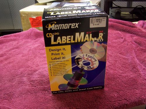 Dvd/cd label maker, memorex label maker pro, cd label, dvd label, blank dvd disk for sale