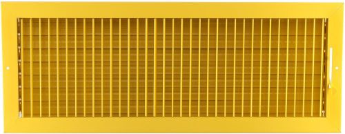 24w&#034; x 8h&#034; adjustable air supply diffuser - hvac vent duct cover grille [yellow] for sale
