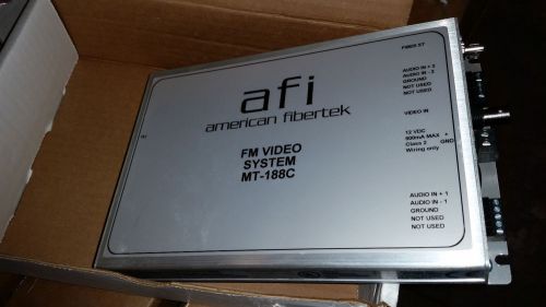 American Fibertek MM Single Channel Video/Audio Transmitter -  part # MT188C