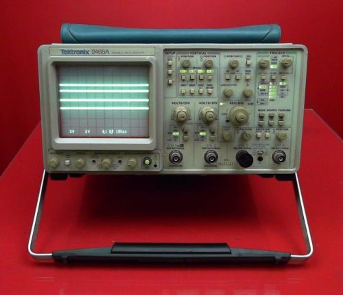 Tektronix 2465A 350MHz Oscilloscope TESTED &amp; FUCTIONAL