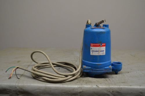 Goulds we1034h submersible sump pump 2&#034; npt 1 hp 460 volts 140 gpm for sale