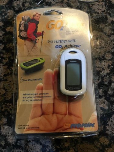 Nonin GO2 Achieve Finger Pulse Oximeter White, Made in the USA