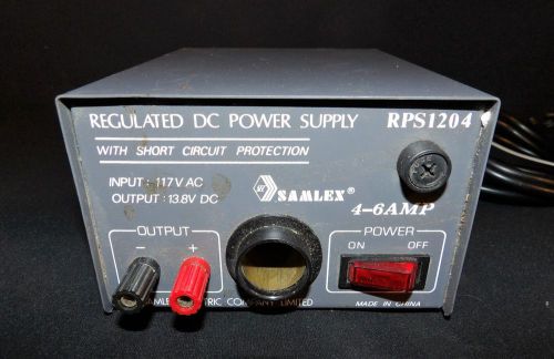 Samlex RPS 1204,4-6 A Regulated DC Power Supply 13.8 DC output