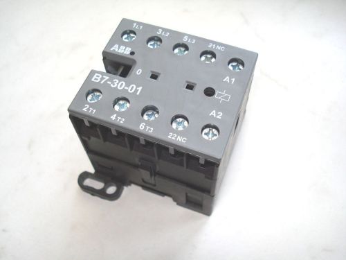 Abb , mini contactor , b7-30-01 , coil 24v 40-450hz , iec/en 60947-4-1 for sale