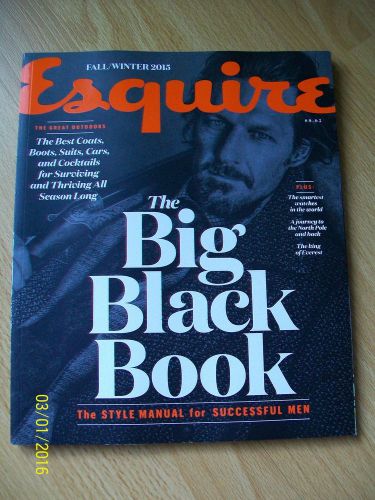 ESQUIRE the BIG BLACK BOOK magazine fall/winter 2015 new (177 pages)