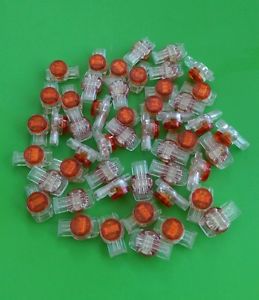 (100 pcs) perfect vision #pvur3 connector, 3 port red splice for sale