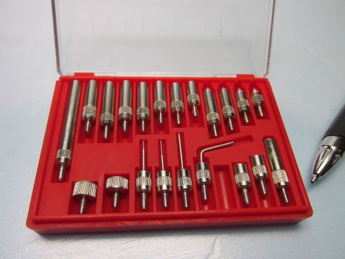 DIAL INDICATOR POINT SET, 21 ASSORTED POINTS.