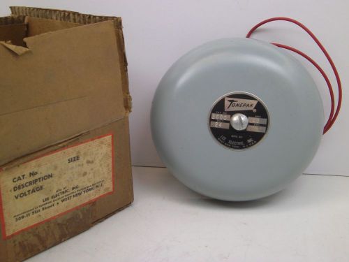 Lee tonepack 3600 underdome bell 6&#034; 24v fire alarm security school vintage cb for sale