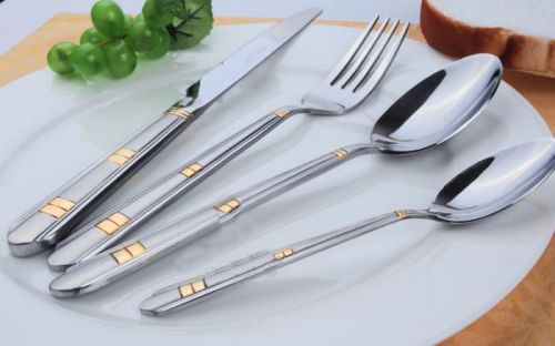 Fashion Cutlery Set 4 Pcs  Stainless Steel  Gift