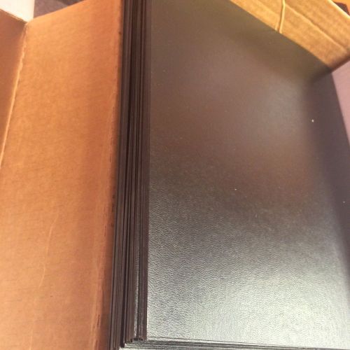 GBC VeloBind Black Presentation Covers #9742801, Premium 9x11 Covers, Unpunched