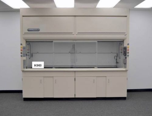 10&#039; labconco protector laboratory chemical fume hood - dual sash base cabinets - for sale