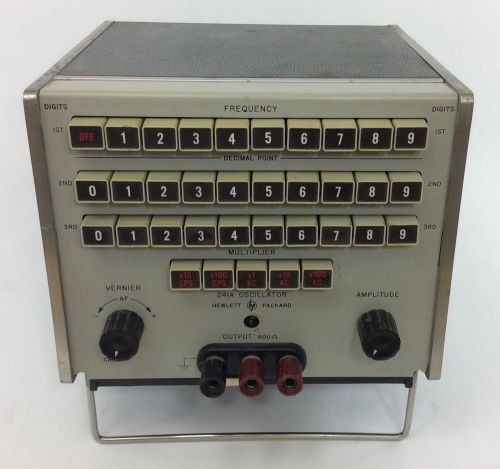 Hewlett package vintage hp 241a push button audio oscillator estate electronic for sale