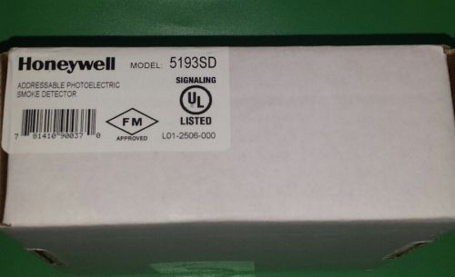 Honeywell 5193SD Addressable Smoke Detector NIB