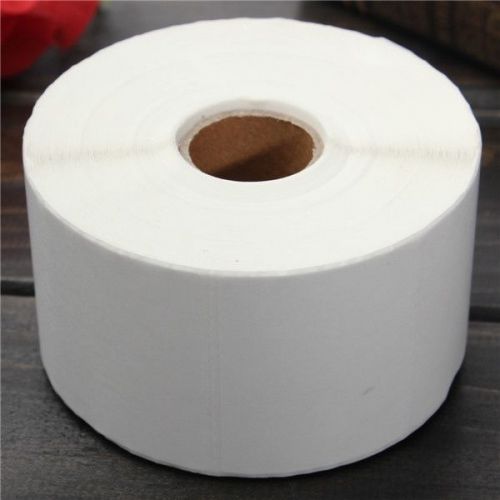 1100PCS 50mmx40mm White Coated Paper Bar Code Labels Adhesive Stickers