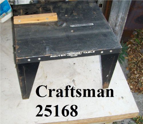 Craftsman Router Table model 25168 Used Item shown Sold as is free shipping