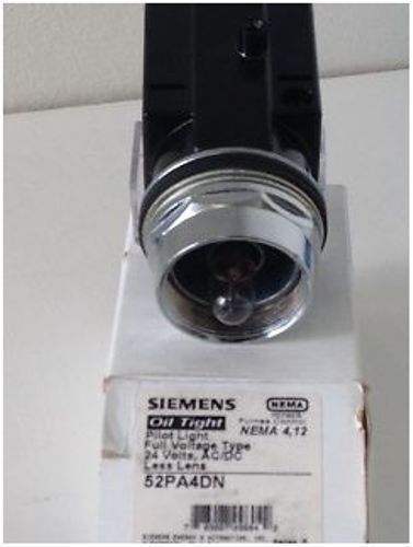 Siemens 52PA4DN Pilot Light Full Voltage Type, 24V, AC/DC, Less Lens