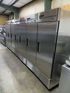 True t-23 stainless solid door reach-in one-section refrigerator **late model** for sale