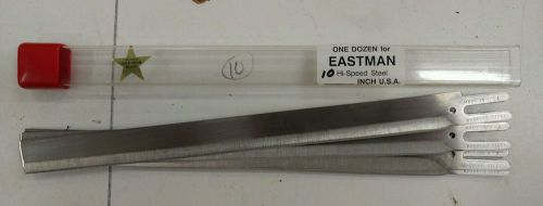 Eastman Cutting Machine 10&#034; Steel Knives (10)