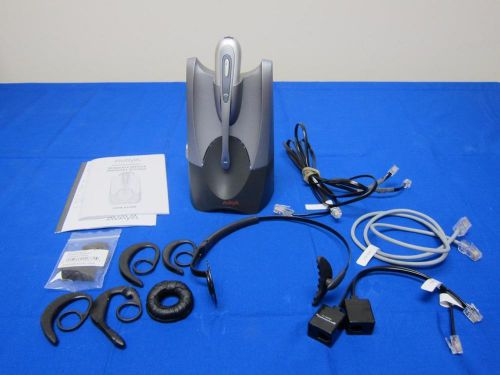 Avaya awh55+ wireless headset system w/ear hooks and ac adapter for sale