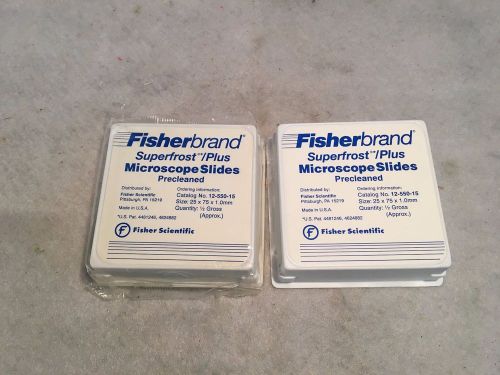 Fisherbrand Superfrost Plus Microscope Slides 12-550-15 25x75x1.0mm (Approx 125)