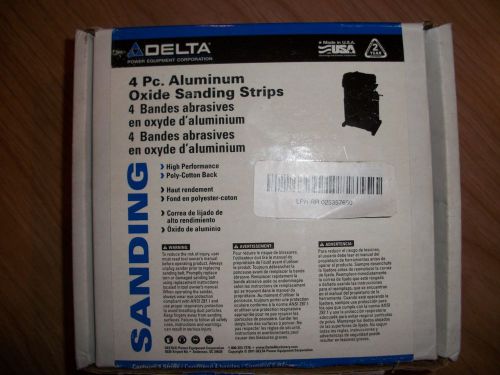 4Pc. Aluminum Oxide Sanding Strips High Performance Poly-Cotton Back Made in USA