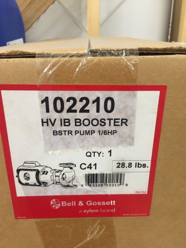 Bell And Gossett Booster Pump 102210