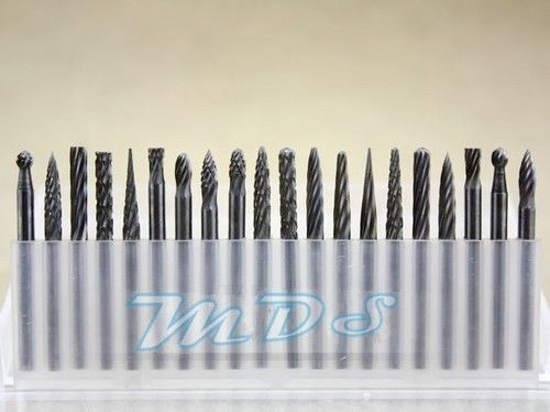 20pcs Tungsten Steel Dental Bur 3*3mm Lab Tooth Drill FG Carbide Burs