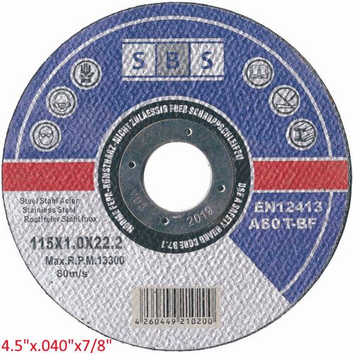 4.5&#034; x 7/8&#034; Cut-Off Wheel Disc Stainless Steel A60TBF for Angle Grinder # 3 2 1