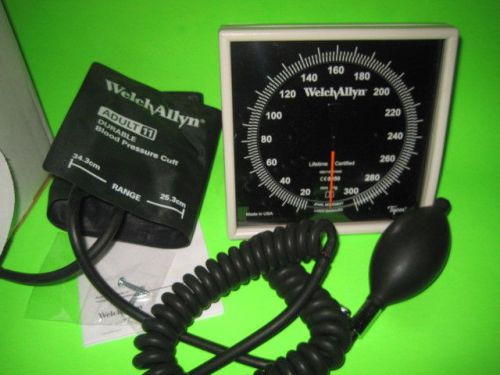 Welch allyn 767 blood pressure sphygmo aneroid bp sphygmomanometer + adult cuff for sale