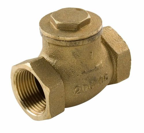 Everflow Supplies 210T001-NL IPS Threaded Brass Swing Check Valve 1 Inch - Le...