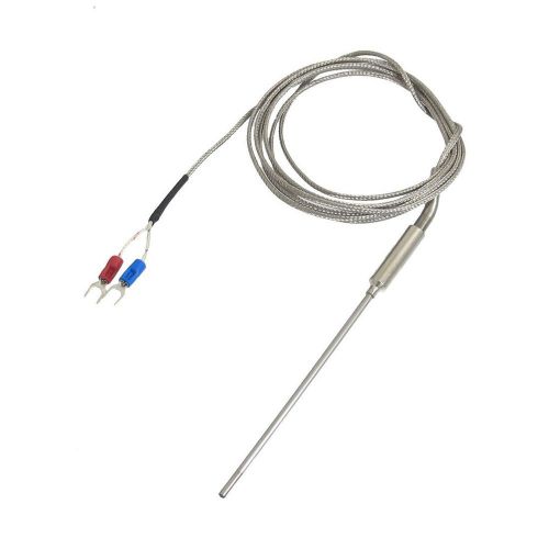 Uxcell k type 95mm x 3mm temperature controller earth thermocouple probe 2m for sale
