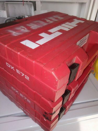LOT OF 3 HILTI HEAVY DUTY CASES ONLY / FOR DX E72