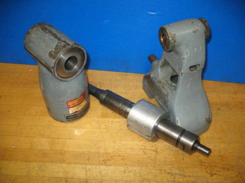 BRIDGEPORT MILL RIGHT ANGLE HEAD W/ARBOR + SUPPORT HORIZONTAL MILLING ATTACHMENT