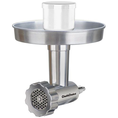 Aluminum meat grinder chopper for Kitchenaid mixer.  Chefs Choice model 7960001