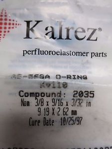 Kalrez as-568a o-ring k#110 compound: 2035 3/8&#034; x 9/16&#034; x 3/32&#034; (9.19 x 2.62 mm) for sale